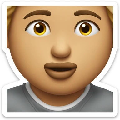 A husband kisses his wife's lips  sticker