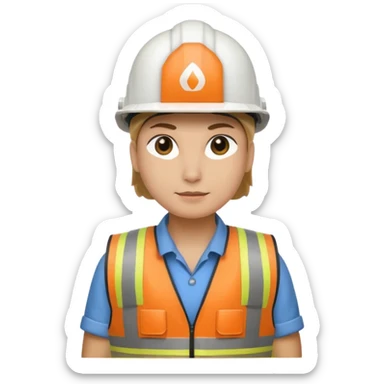 goose nuclear engineer in helmet and vest sticker