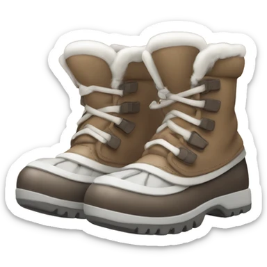 Cozy winter shoes￼ sticker