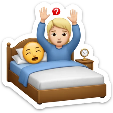 Signalling to come bed  sticker