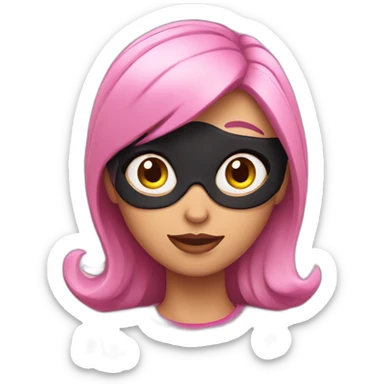 women look like catwomen its color pink sticker