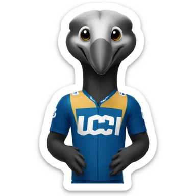 Anteater with UCI jersey sticker