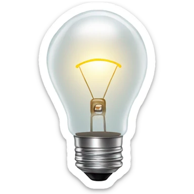 light bulb sticker