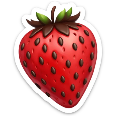 Chocolate covered strawberry  sticker