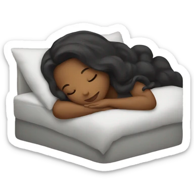 Girl sleeping sticker