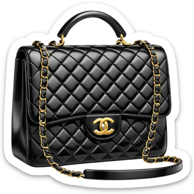 black chanel bag sticker