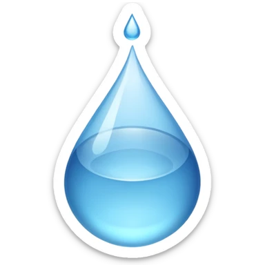 Water droplets sticker