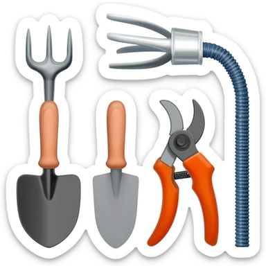 outils de jardin sticker