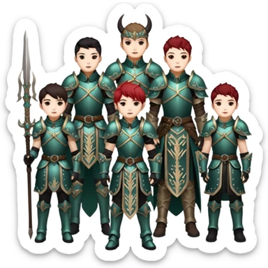 Rumi Mira Zoey Jinu Abby Saja Baby Saja From K-pop Demon Hunters Saja Boys & Hunters/X sticker