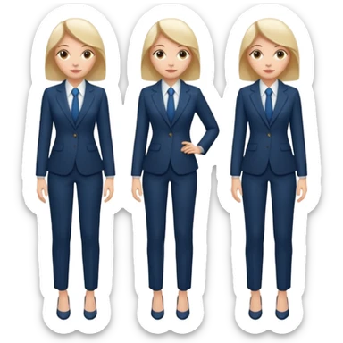 LAdy Boss, different pose, full body sticker