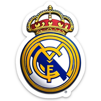 Real Madrid escudo real sticker