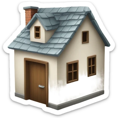 A house with a broken door or an open lock symbolizing theft and property-related offenses sticker