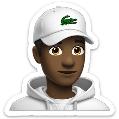 Lacoste tênis black friends with white lacoste hoodie sticker