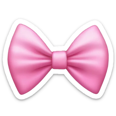pink bow  sticker