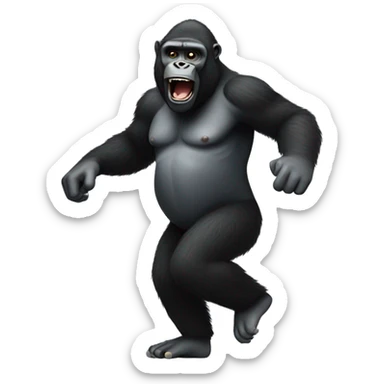 Dancing gorilla  sticker