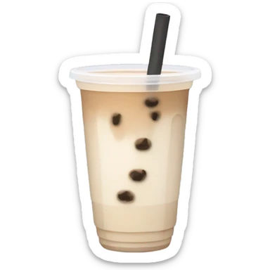 Boba milk tea sticker