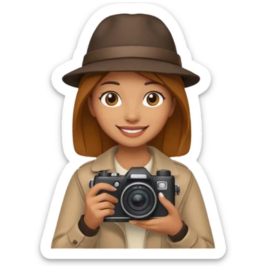woman Street Photographer sticker