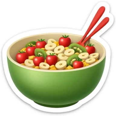 healthy bowl sticker