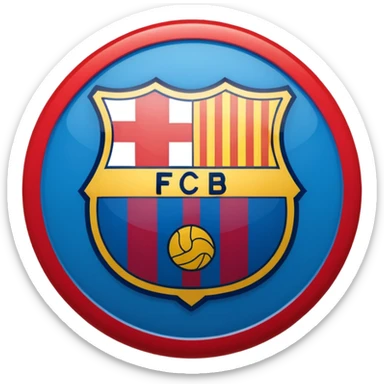 Fc Barcelona logo imoji sticker