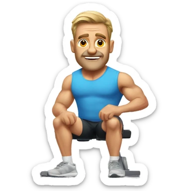 Australian dad in gym sticker