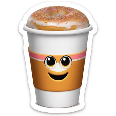 dunkin’ donuts coffee sticker