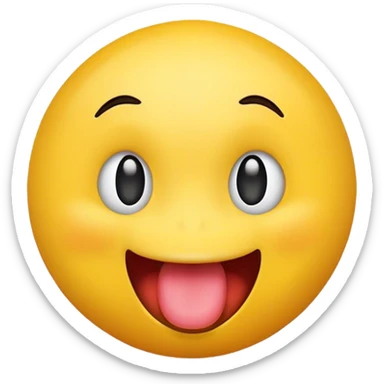 Emoji qui tire la langue  sticker