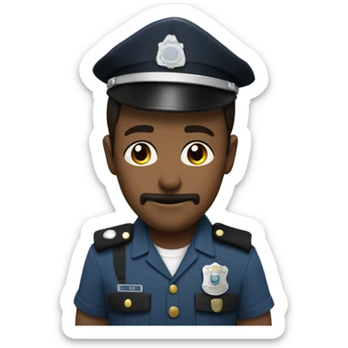 Policial criança apontando pra frente sticker