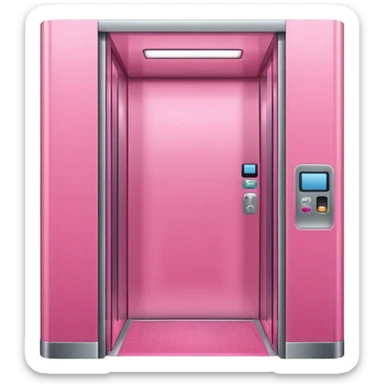 cute pink simple elevato ,make it obvious that it’s an elevator  sticker