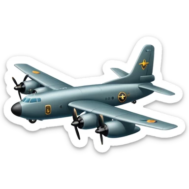 bomber plane sticker