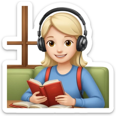 Practicing English at home sticker