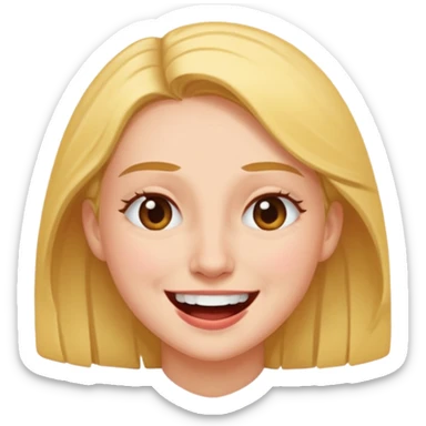 Giggling, trying not to laugh, and side eyeing  sticker