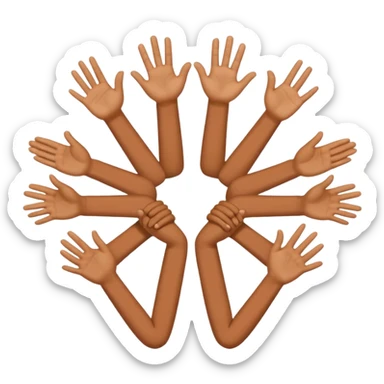 replace the ice cream with the numbers 6 and 7 holding his hands doing this emoji 🫴 and the left is the same emoji but flipped sideways then make the emojis 6️⃣7️⃣ go in each so six gos in the left hand and seven goes in the right hand sticker