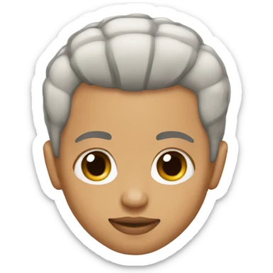 Lightskin with taper haircut sticker