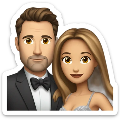Jlo and Ben affleck sticker