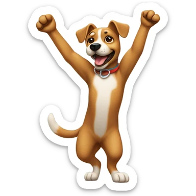 Dog hitting the griddy sticker