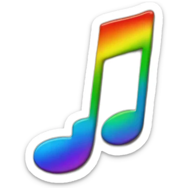 Jonathan Toews as rainbow musical note on sheet  sticker