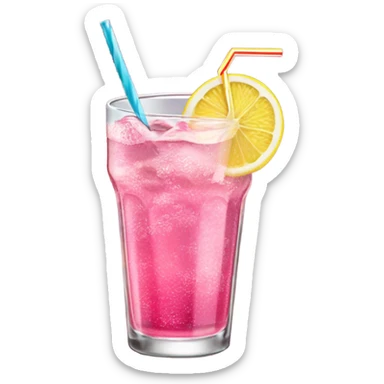 Pink soda sticker
