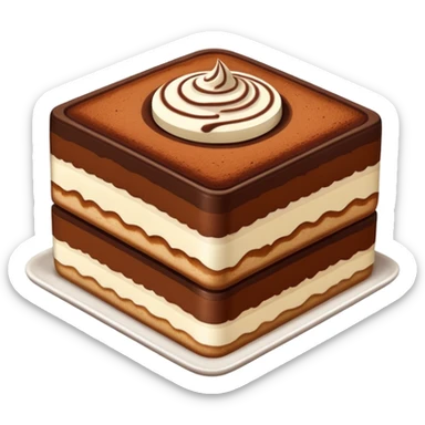 Square tiramisu sticker