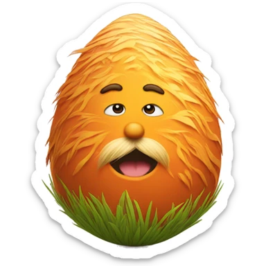 lorax egg sticker