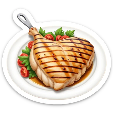 pechuga de pollo a la plancha sticker