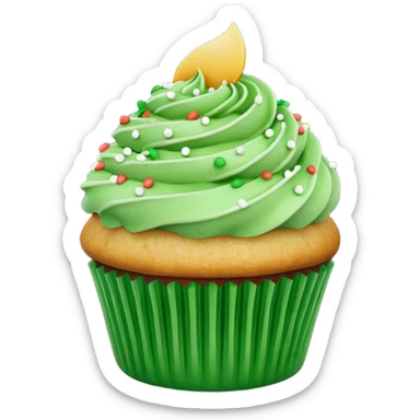 st patrick day cupcake sticker
