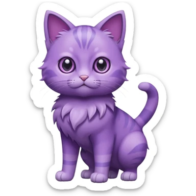 Purple Cat-Pokémon (full body) sticker