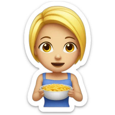 Hungry girl sticker