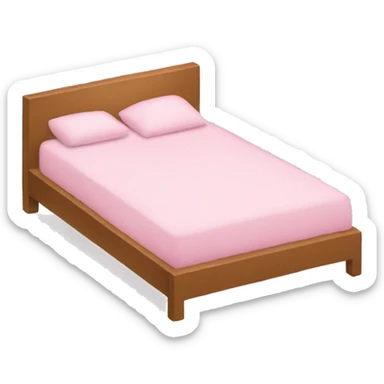 Light pink bed sticker