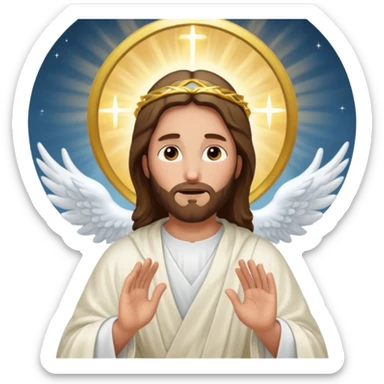 jesus go to the heaven sticker