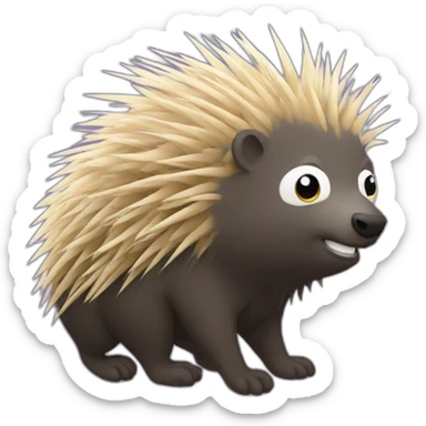 Porcupine sticker