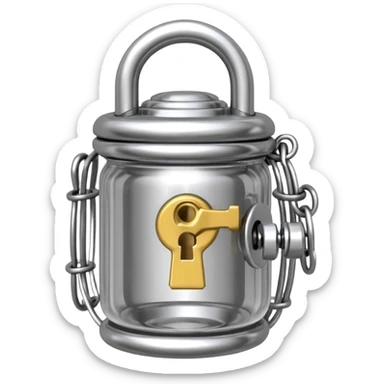 Castity cage bdsm style sticker