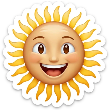 laughing face with sound waves radiating around it sticker