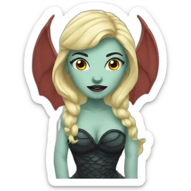 siren (evil mythical creature) sticker