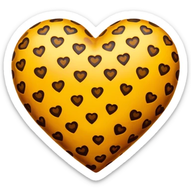 Cœur léopard sticker